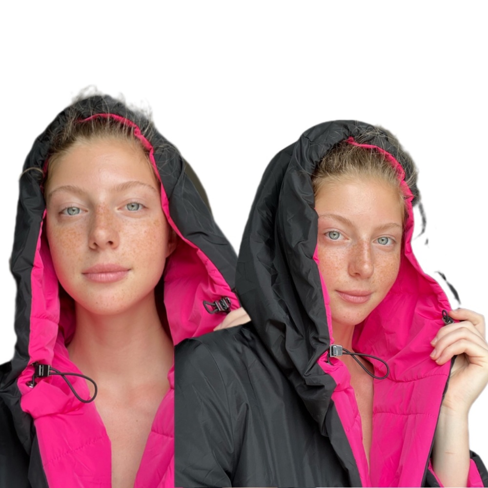 REVERSIBLE PINK AUTUMN/winter coat